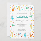 夏の楽しいドリンクパーティー 招待状 (正面)
