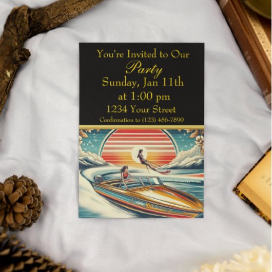 夏の楽しいパーティー 招待状