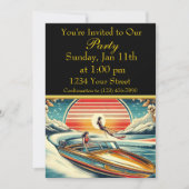 夏の楽しいパーティー 招待状 (正面)