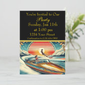 夏の楽しいパーティー 招待状 (スタンド正面)