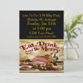 夏の楽しいパーティー 招待状 (スタンド正面)