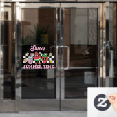 夏の楽しい時間 ウィンドウサイン (オフィスドア)