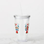 夏の楽しい時間 | スイカカラフルスライス アクリルタンブラー (左)