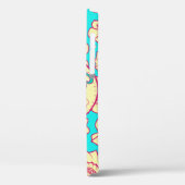 夏の模様(ターコイズ背景):傘 Case-Mate iPhoneケース (裏面 / 左)