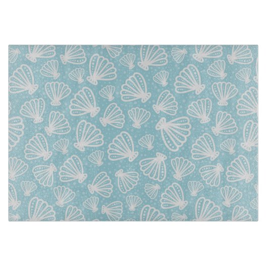 夏の殻模様 カッティングボード (正面)