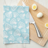 夏の殻模様 キッチンタオル (四つ折り)