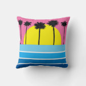 夏の毛布、レトロスタイル クッション (裏面)