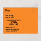 夏の民族17誕生日日付の保存 案内ポストカード (裏面)