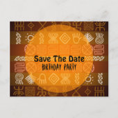 夏の民族17誕生日日付の保存 案内ポストカード (正面)