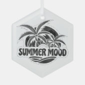 夏の気分 ガラスオーナメント (正面)