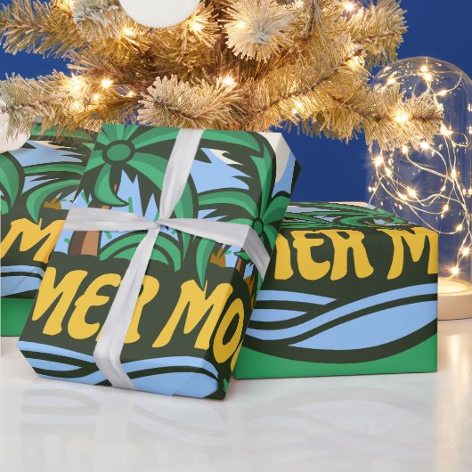 夏の気分 ラッピングペーパー (クリスマス)