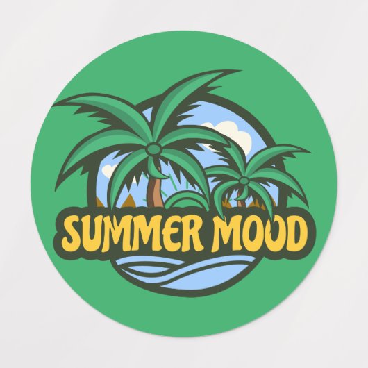 夏の気分 ラベル (デザイン2)