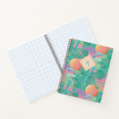 夏の気化波サンセットとヤシの木 ノートブック (内部)