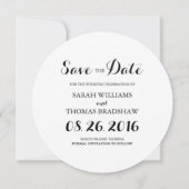 夏の水の色のフローラリース日付を保存 セーブザデート (裏面)