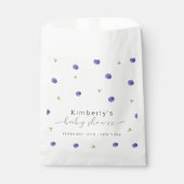 夏の水の色ブルーベリーファームベビーシャワー フェイバーバッグ (正面)