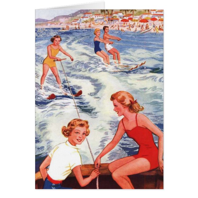 夏の水上スキーのおもしろい (正面)