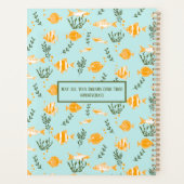 夏の水中競技魚のパターンプランナー プランナー手帳 (裏面)