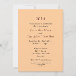 夏の水仙の花の卒業式 招待状