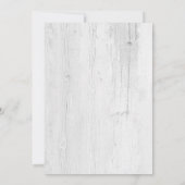 夏の水彩ひまわり、素朴な納屋の結婚式 招待状 (裏面)