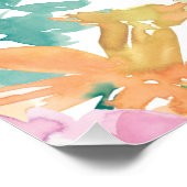 夏の水彩フローラ60th誕生日パーティー ポスター (コーナー)