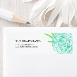 夏の水彩フローラ ラベル