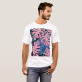夏の水彩熱帯パタグランジーン Tシャツ (正面フル)