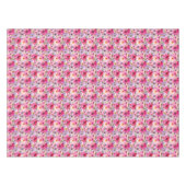 夏の水彩画の花柄パターン テーブルクロス (正面(横))