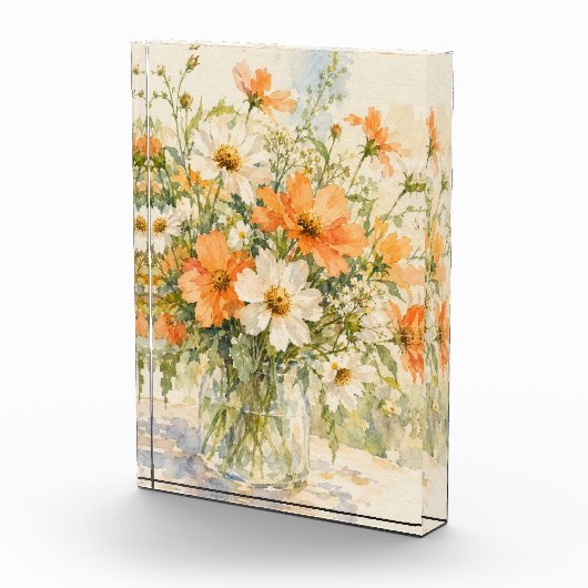 夏の水彩花 フォトブロック (右)