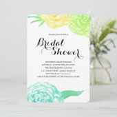 夏の水彩花 ブライダルシャワー 招待状 (スタンド正面)