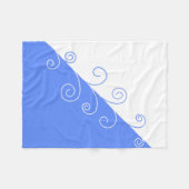 夏の水流 フリースブランケット (正面(横))