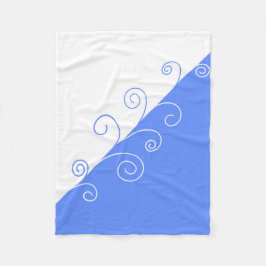 夏の水流 フリースブランケット