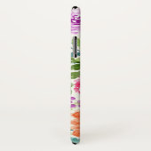 夏の水色フローラプリントiPhone Xケース Case-Mate iPhoneケース (裏面/右)