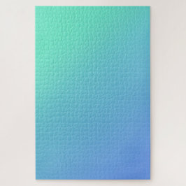 夏の水色 – 青シンプルから光ティール（緑がかった色）グラデーション ジグソーパズル