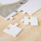 夏の氷の上に成虫のホッキョクグマの大きな猪 ジグソーパズル (側面)