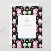 夏の氷 popsicle アイスポップ お誕生日 子供 招待状 (裏面)