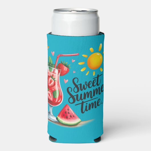 夏の汗 スリム缶クーラー (Seltzer正面)