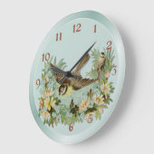 夏の池 ラージ壁時計 (傾斜)