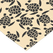 夏の沿岸スタイル繰り返し亀のパターン ショートテーブルランナー (コーナー)