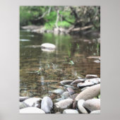 夏の流れ写真穏やかな穏やかなシーン ポスター (正面)