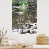 夏の流れ写真穏やかな穏やかなシーン ポスター (キッチン)