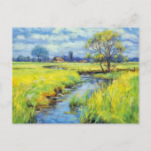 夏の流れHavelland Landscape ポストカード (正面)