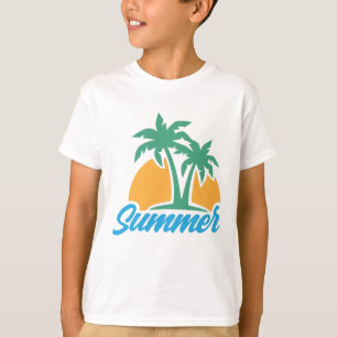 夏の海の空気の太陽 Tシャツ