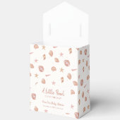 夏の海シーシェルパールベビーシャワー フェイバーボックス (見開き)