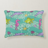 夏の海パターン アクセントクッション (正面)