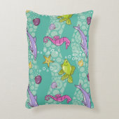 夏の海パターン アクセントクッション (正面(垂直))