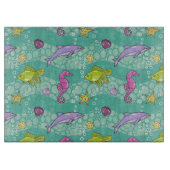 夏の海パターン カッティングボード (正面)