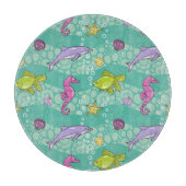 夏の海パターン カッティングボード (正面)