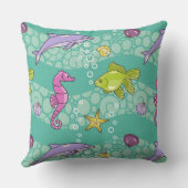 夏の海パターン クッション (裏面)