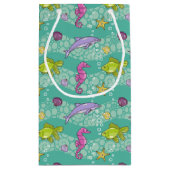 夏の海パターン スモールペーパーバッグ (裏面)