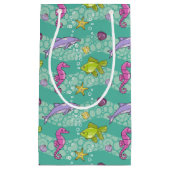 夏の海パターン スモールペーパーバッグ (正面)